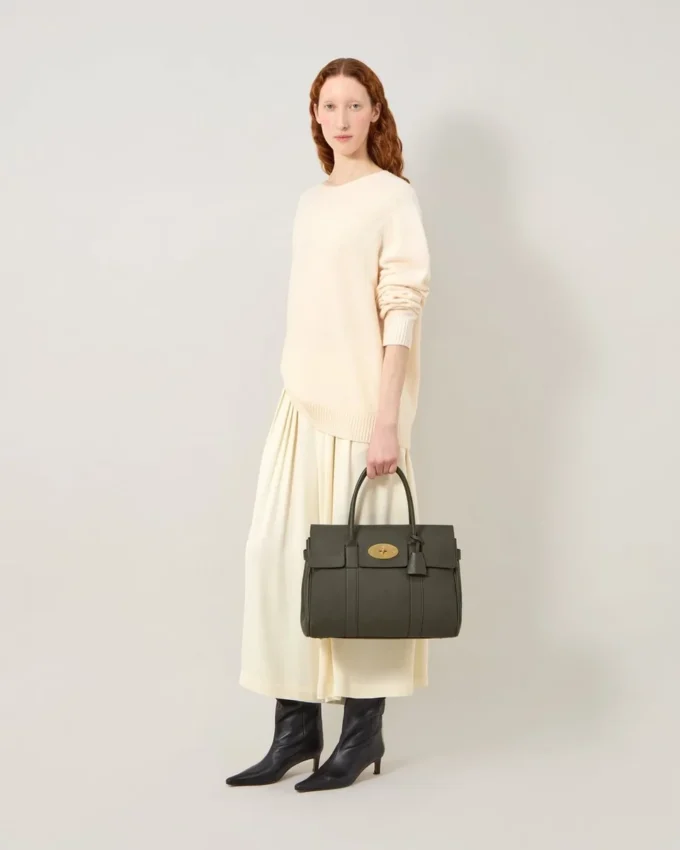 Bayswater Juniper Green Small Classic Grain Women Bayswater Juniper Green Small Classic Grain Women
