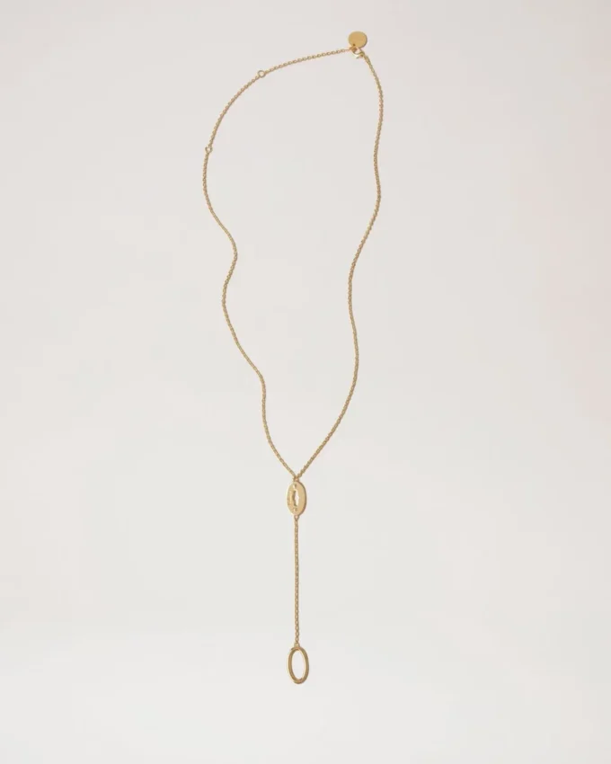 Bayswater Long Necklace Gold Plated Brass Women Bayswater Long Necklace Gold Plated Brass Women