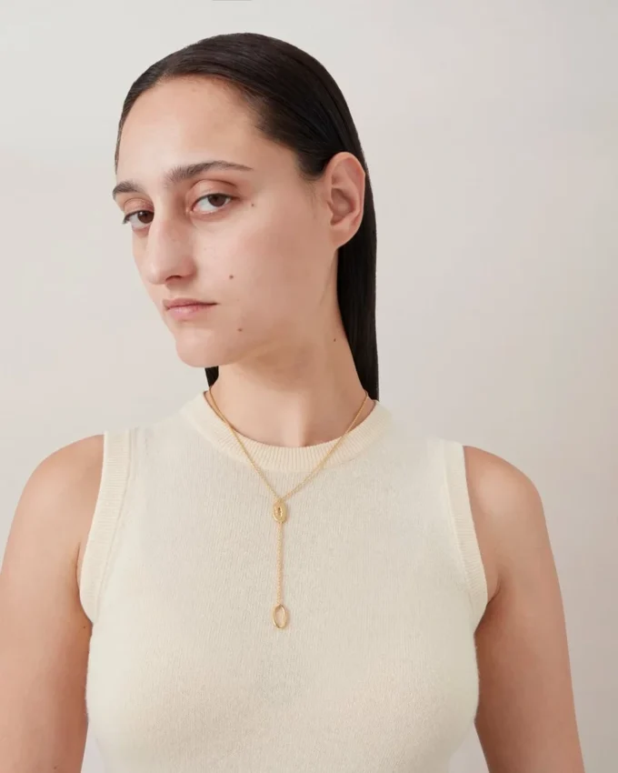 Bayswater Long Necklace Gold Plated Brass Women Bayswater Long Necklace Gold Plated Brass Women