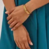 Bayswater Metal Slim Bracelet Gold Antique Style Metal Bayswater Metal Slim Bracelet Gold Antique Style Metal