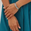 Bayswater Metal Slim Bracelet Silver Antique Style Metal Bayswater Metal Slim Bracelet Silver Antique Style Metal