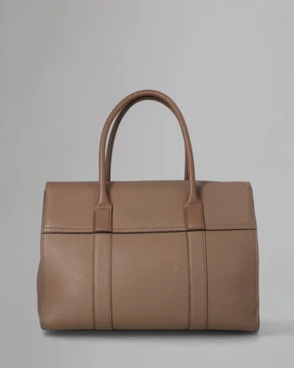Bayswater Pre-Loved Taupe Classic Grain Pre-Loved Bags