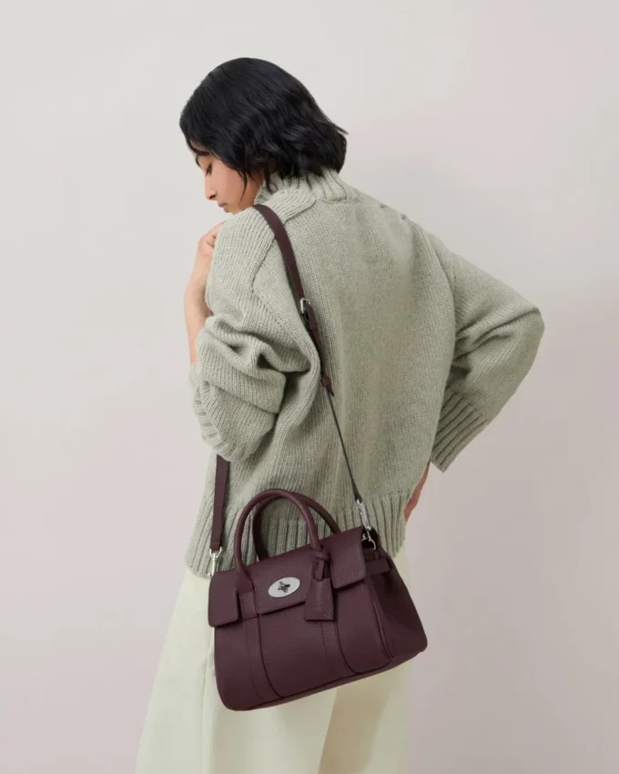 Bayswater Satchel Black Cherry Heavy Grain Bayswater Bayswater Satchel Black Cherry Heavy Grain Bayswater