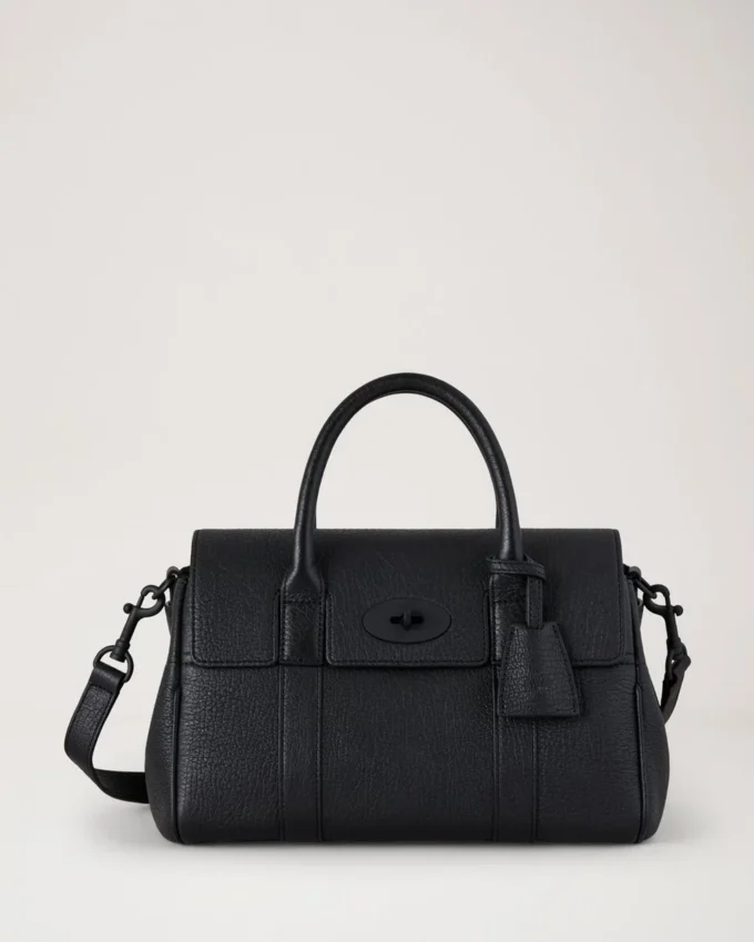 Bayswater Satchel Black Natural Grain Bayswater Bayswater Satchel Black Natural Grain Bayswater