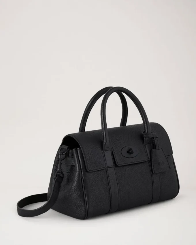 Bayswater Satchel Black Natural Grain Bayswater Bayswater Satchel Black Natural Grain Bayswater
