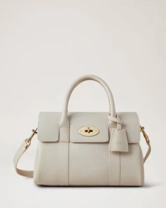 Bayswater Satchel Chalk Heavy Grain Women