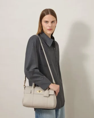 Bayswater Satchel Chalk Heavy Grain Women