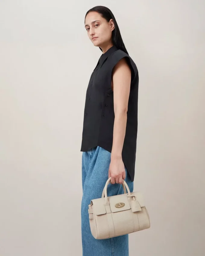 Bayswater Satchel Chalk Heavy Grain Women Bayswater Satchel Chalk Heavy Grain Women