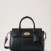 Bayswater Satchel in Black Small Classic Grain Mulberry Bayswater Satchel in Black Small Classic Grain Mulberry