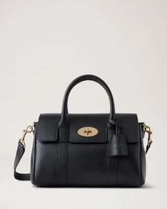 bayswater satchel in black small classic grain mulberry 1 330x413 - Bayswater Satchel in Black Small Classic Grain Mulberry