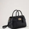 Bayswater Satchel in Black Small Classic Grain Mulberry Bayswater Satchel in Black Small Classic Grain Mulberry