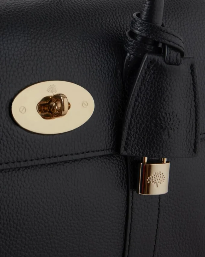 Bayswater Satchel in Black Small Classic Grain Mulberry Bayswater Satchel in Black Small Classic Grain Mulberry