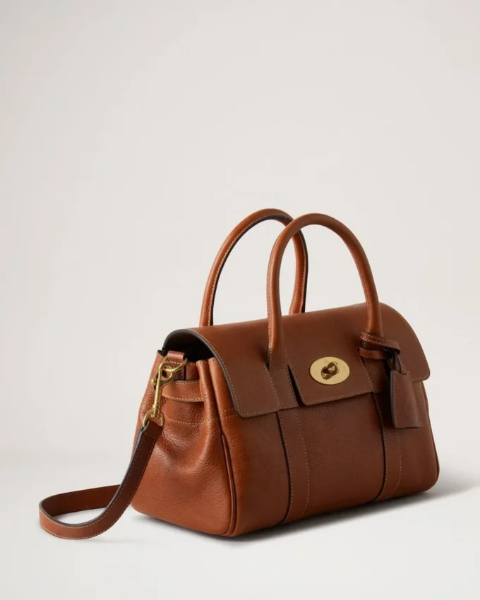 Bayswater Satchel in Oak Nvt Leather Shoulder Bag Mulberry Bayswater Satchel in Oak Nvt Leather Shoulder Bag Mulberry