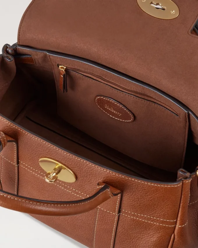 Bayswater Satchel in Oak Nvt Leather Shoulder Bag Mulberry Bayswater Satchel in Oak Nvt Leather Shoulder Bag Mulberry