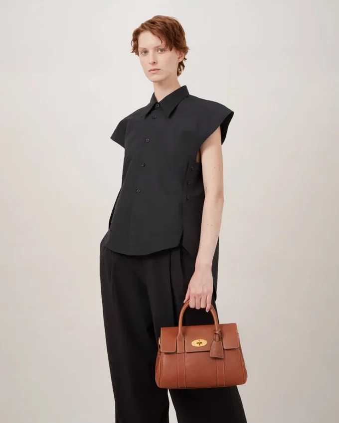 Bayswater Satchel in Oak Nvt Leather Shoulder Bag Mulberry Bayswater Satchel in Oak Nvt Leather Shoulder Bag Mulberry