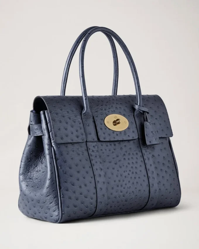 Bayswater Stormy Blue Ostrich Women Bayswater Stormy Blue Ostrich Women