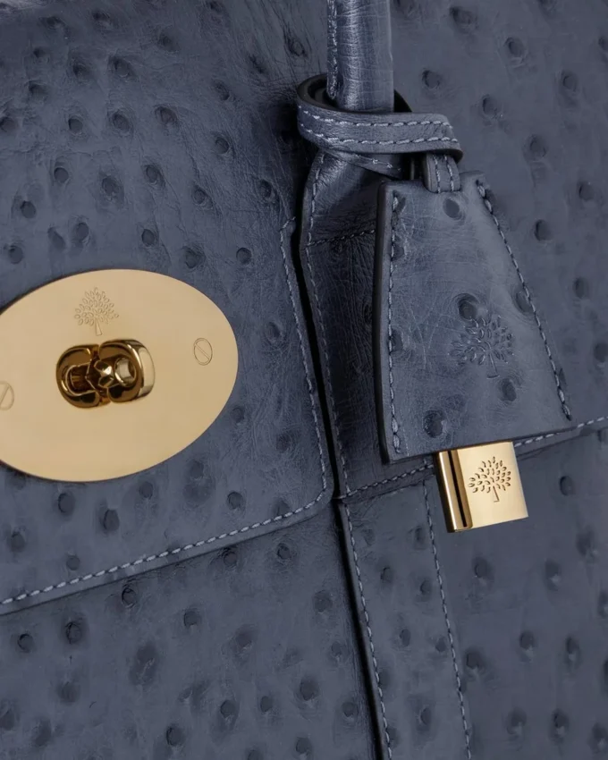 Bayswater Stormy Blue Ostrich Women Bayswater Stormy Blue Ostrich Women