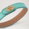 Bayswater Thin Bracelet Marina Blue Small Classic Grain & Brass Bayswater Thin Bracelet Marina Blue Small Classic Grain & Brass