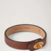 Bayswater Thin Bracelet Oak Small Classic Grain & Brass