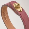 Bayswater Thin Bracelet Pink Scrumpy Small Classic Grain & Brass Bayswater Thin Bracelet Pink Scrumpy Small Classic Grain & Brass