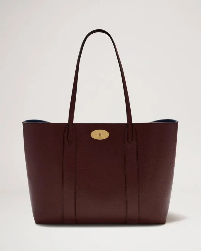 Bayswater Tote in Burgundy Small Classic Grain Leather Mulberry Bayswater Tote in Burgundy Small Classic Grain Leather Mulberry