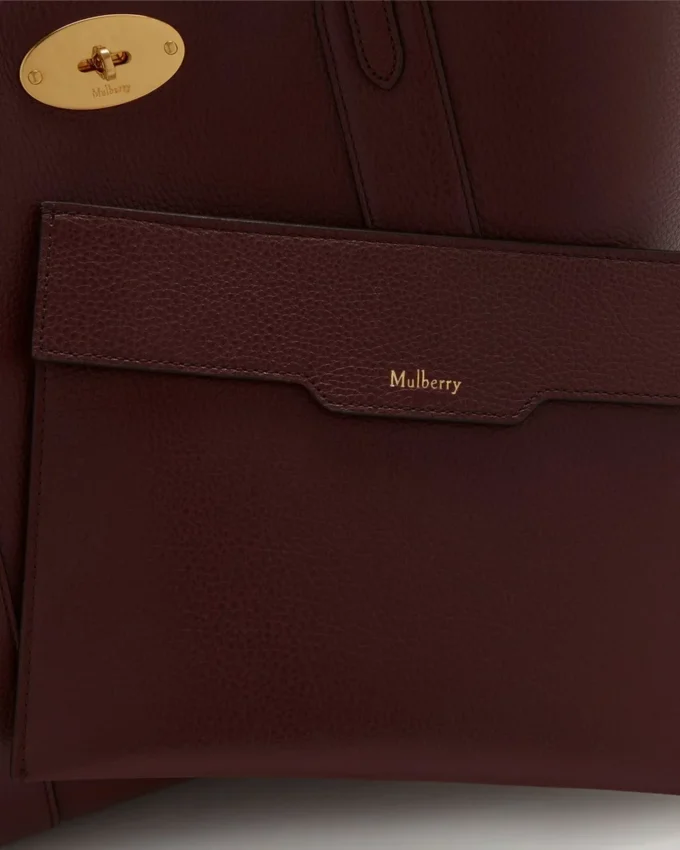 Bayswater Tote in Burgundy Small Classic Grain Leather Mulberry Bayswater Tote in Burgundy Small Classic Grain Leather Mulberry