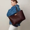 Bayswater Tote in Burgundy Small Classic Grain Leather Mulberry Bayswater Tote in Burgundy Small Classic Grain Leather Mulberry