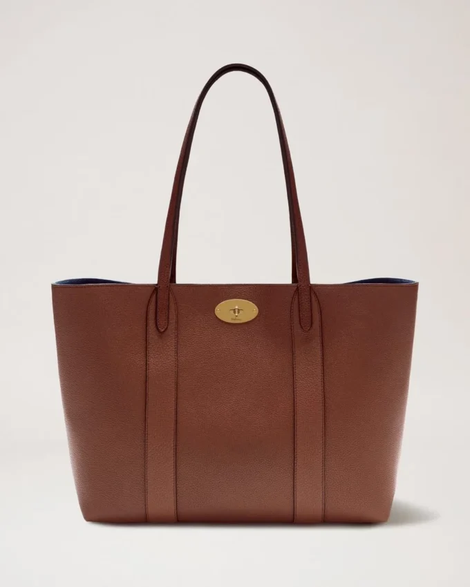 Bayswater Tote in Oak Small Classic Grain Shoulder Bag Mulberry Bayswater Tote in Oak Small Classic Grain Shoulder Bag Mulberry