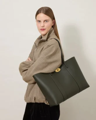 Bayswater Tote Juniper Green Small Classic Grain