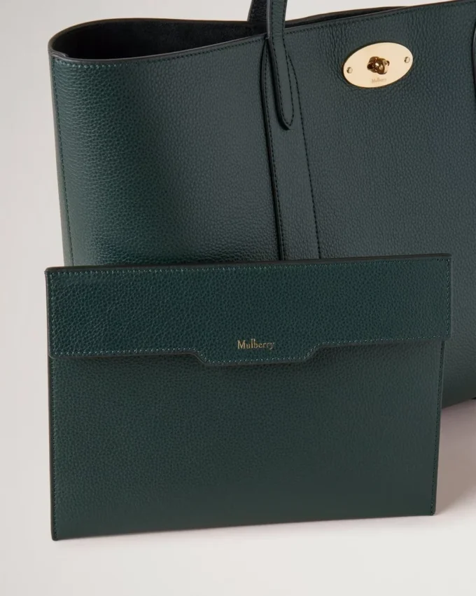 Bayswater Tote Mulberry Green Small Classic Grain Bayswater Tote Mulberry Green Small Classic Grain