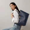 Bayswater Tote Night Sky & Poplin Blue Small Classic Grain with Contrast Bayswater Tote Night Sky & Poplin Blue Small Classic Grain with Contrast