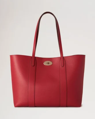 Bayswater Tote Scarlet Red Small Classic Grain Women