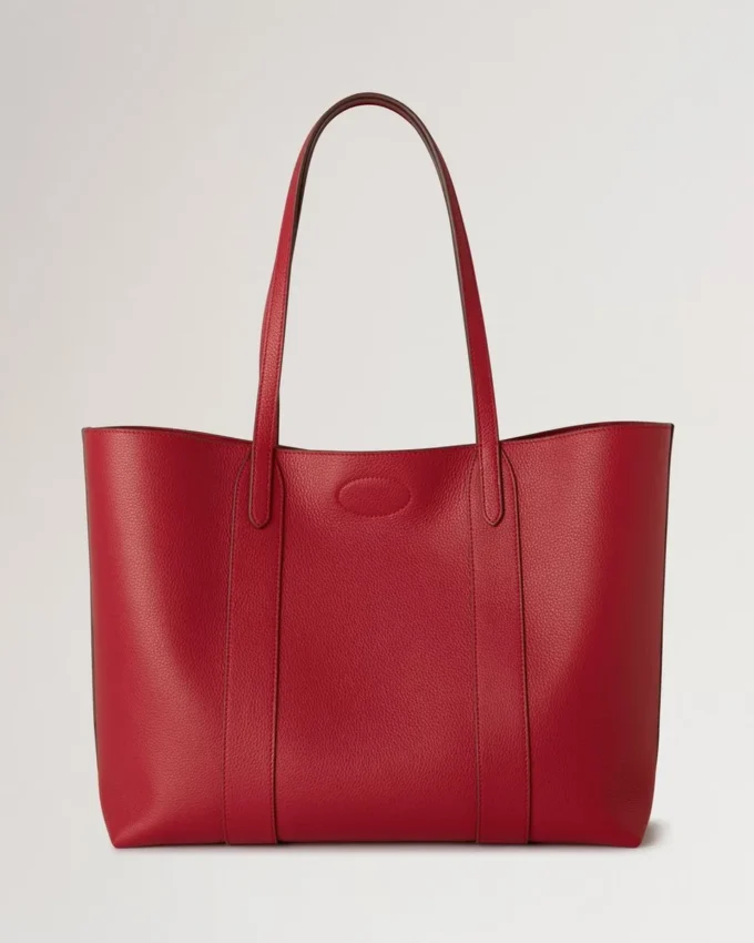 Bayswater Tote Scarlet Red Small Classic Grain Women Bayswater Tote Scarlet Red Small Classic Grain Women