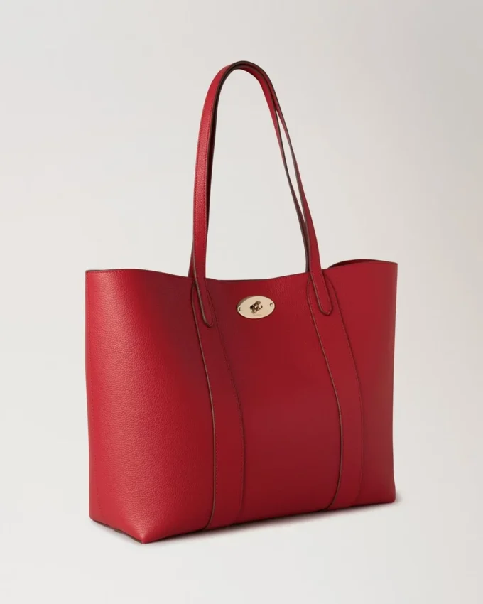 Bayswater Tote Scarlet Red Small Classic Grain Women Bayswater Tote Scarlet Red Small Classic Grain Women