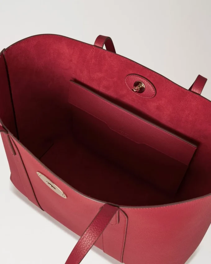 Bayswater Tote Scarlet Red Small Classic Grain Women Bayswater Tote Scarlet Red Small Classic Grain Women