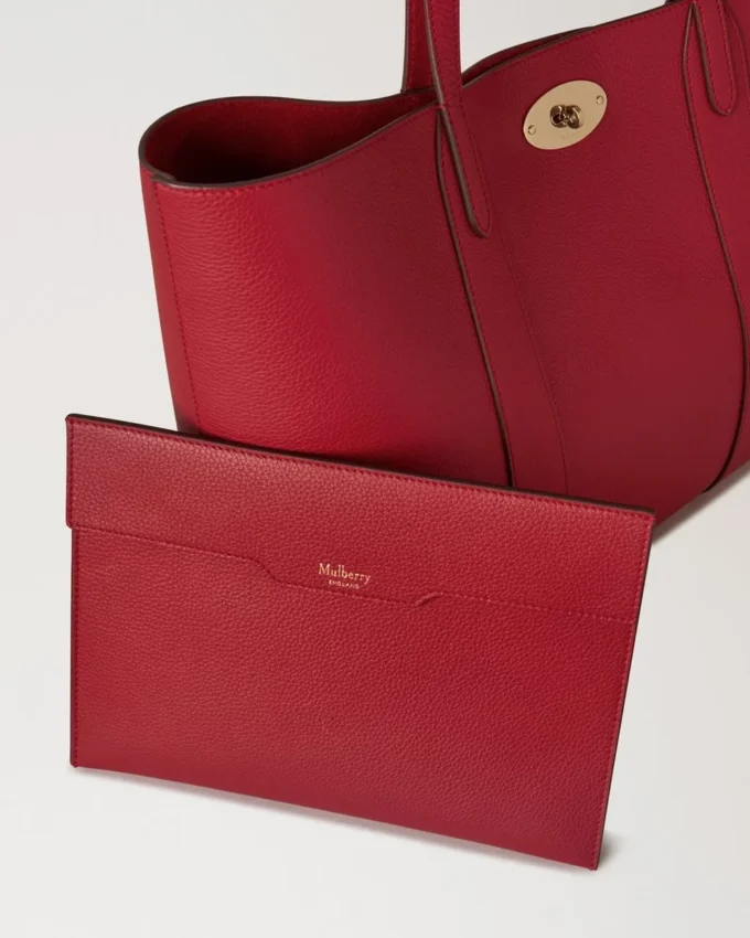 Bayswater Tote Scarlet Red Small Classic Grain Women Bayswater Tote Scarlet Red Small Classic Grain Women