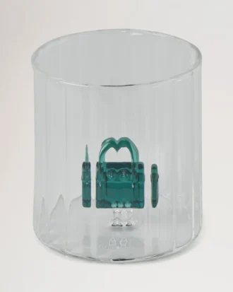 Bayswater Tumbler Mulberry Green Glass Lifestyle