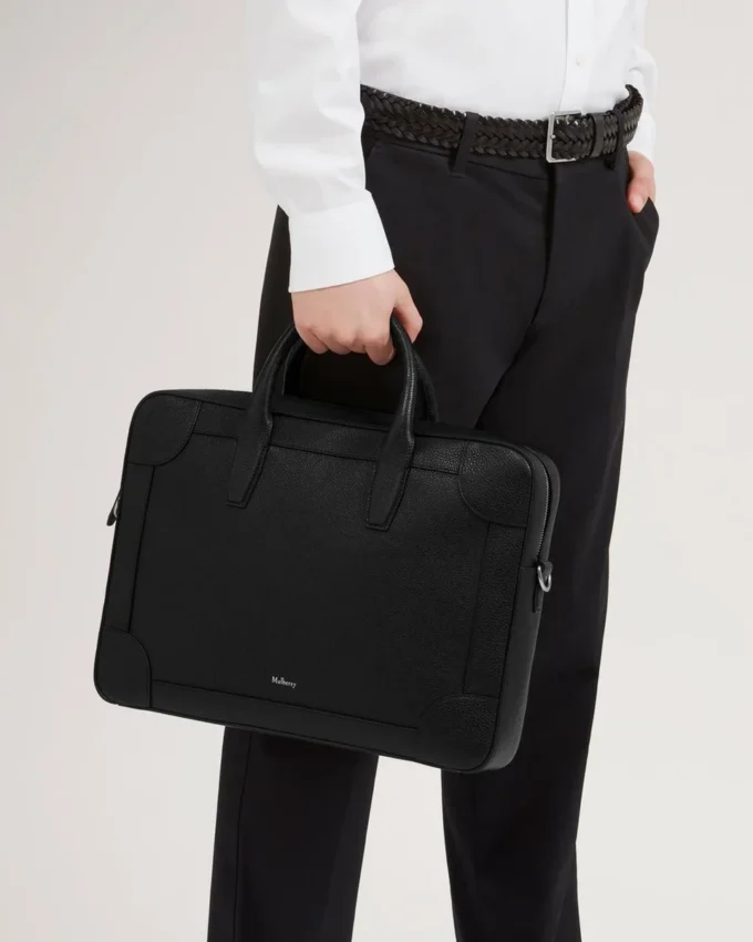 Belgrave Single Document Holder Black Small Classic Grain Belgrave Single Document Holder Black Small Classic Grain