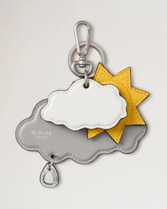 British Park Keyring – Sun & Clouds Multicolour Mixed Material