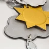 British Park Keyring – Sun & Clouds Multicolour Mixed Material British Park Keyring – Sun & Clouds Multicolour Mixed Material