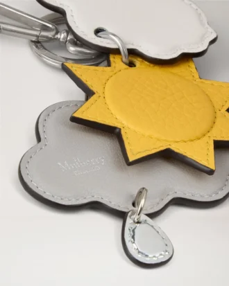 British Park Keyring – Sun & Clouds Multicolour Mixed Material
