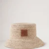 Bucket Hat Beige Raffia Men Bucket Hat Beige Raffia Men