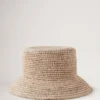 Bucket Hat Beige Raffia Men Bucket Hat Beige Raffia Men