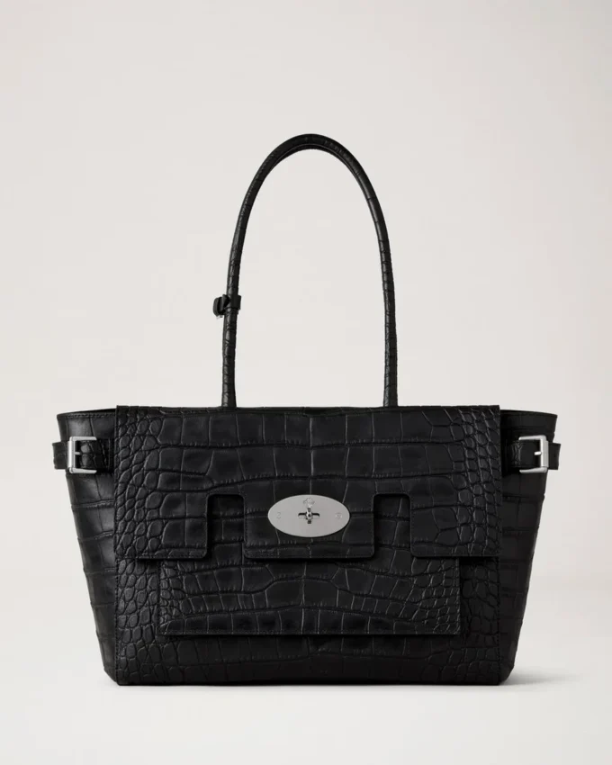 Buckle Bayswater Black Croc Nvt Women Buckle Bayswater Black Croc Nvt Women