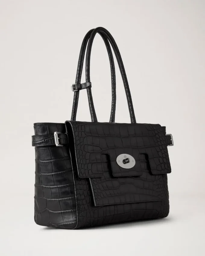 Buckle Bayswater Black Croc Nvt Women Buckle Bayswater Black Croc Nvt Women