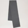 Cable Knit Scarf Charcoal Lambswool Women Cable Knit Scarf Charcoal Lambswool Women