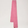 Cable Knitted Heart Scarf Rhubarb Lambswool Women Cable Knitted Heart Scarf Rhubarb Lambswool Women