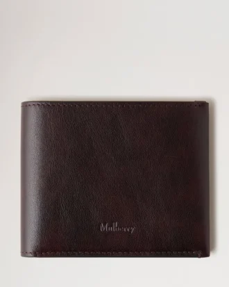 Camberwell 8 Card Wallet Dark Chocolate Two-Tone Leather