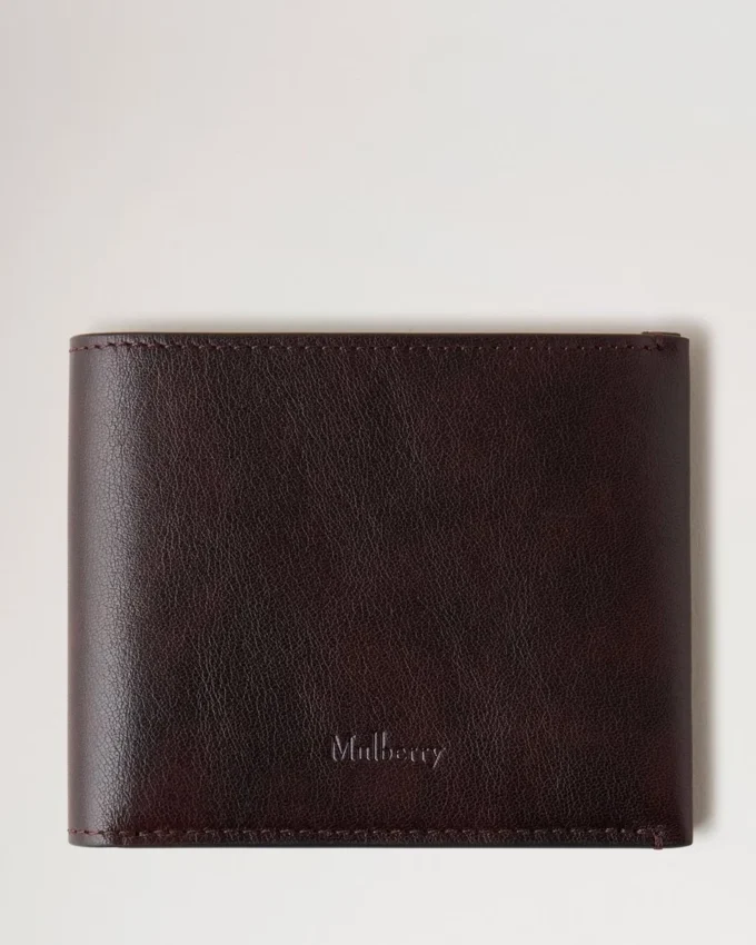 Camberwell 8 Card Wallet Dark Chocolate Two-Tone Leather