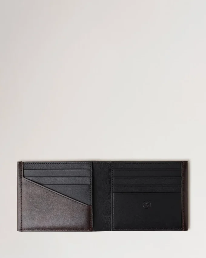 Camberwell 8 Card Wallet Dark Chocolate Two-Tone Leather